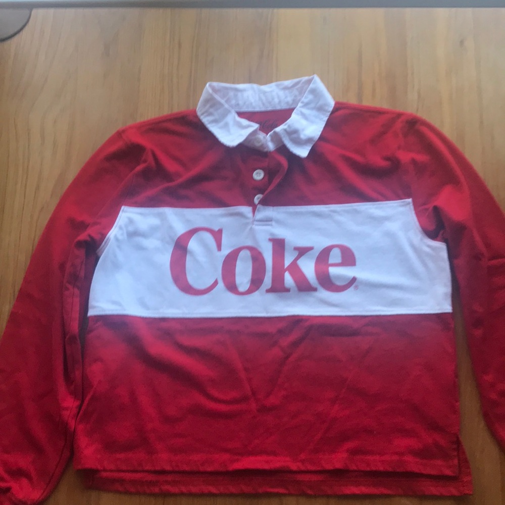 Coke long sleeve button up shirt